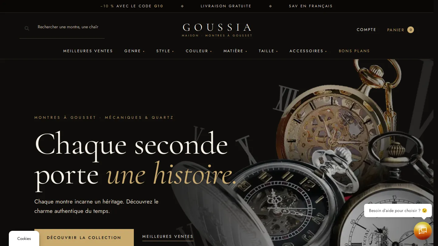 Goussia homepage